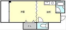 プチ・ブルージュ 1DKの間取図画像