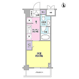 Ｍａｒｋ　Ｆｏｒｅｓｔ 3階1Kの間取り