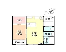 G-arrows寿 1LDKの間取図画像