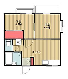 メゾン21 2DKの間取図画像