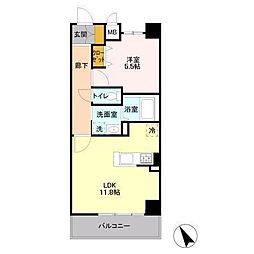 ベルファミーユ高根台II 402 4階1LDKの間取り