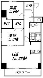 M'sドリーム10 2LDKの間取図画像