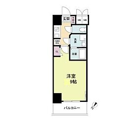 S・RESIDENCE神戸磯上通 1Kの間取図画像