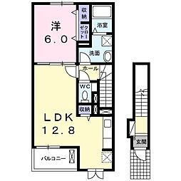 パトロネージュ 1LDKの間取図画像