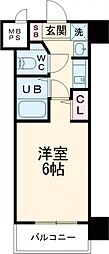 エステムコート神戸・三宮山手センティール 1Kの間取図画像