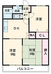 間取図画像 3DK