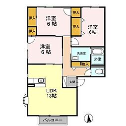 間取図画像 3LDK