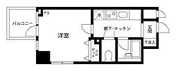 プライムアーバン飯田橋 1Kの間取図画像