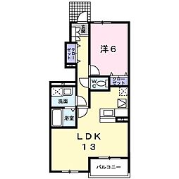 間取図画像 1LDK