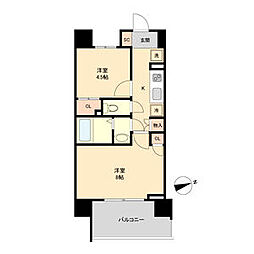 HF仙台長町レジデンス 6階2Kの間取り
