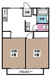 間取図画像 2DK