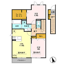 ストーリア 2LDKの間取図画像
