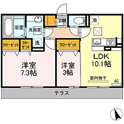 間取図画像 2LDK
