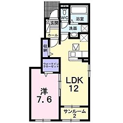 間取図画像 1LDK