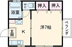 間取図画像 1K