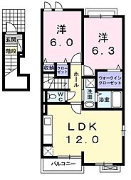 間取図画像 2LDK