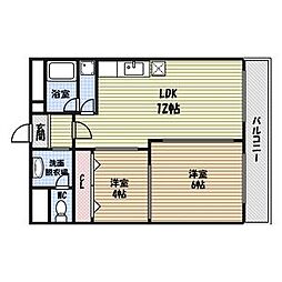 チサンマンション栄 2LDKの間取図画像