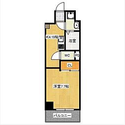 BellacasaSouth 1Kの間取図画像