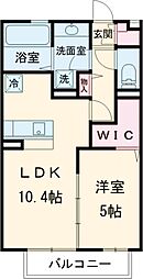 エル桑木場 2階1LDKの間取り