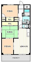 エスペラール遠若 3LDKの間取図画像