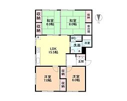 コーポ志村 1階4LDKの間取り