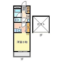 グランドールA 1SKの間取図画像