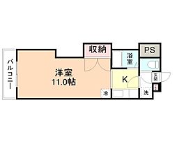 サンシャイン88 1Kの間取図画像