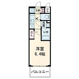 エスリードレジデンスグラン大阪福島ノース 8階1Kの間取り