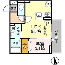 間取図画像 1LDK