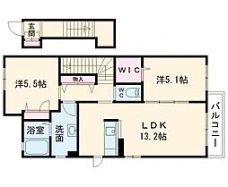 スターフィールド2 2LDKの間取図画像