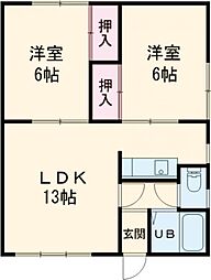 間取図画像 2LDK