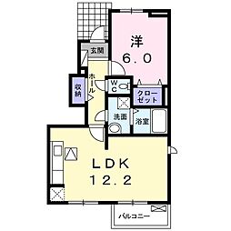 SL24 1LDKの間取図画像