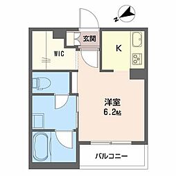 シャーメゾン コウジマチ ワンルームの間取図画像