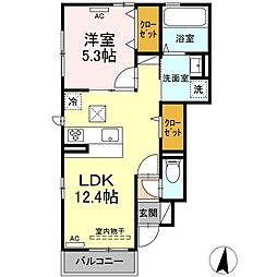 間取図画像 1LDK