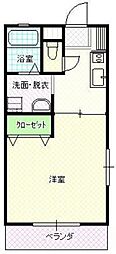 メゾン西京 1Kの間取図画像
