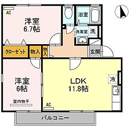 間取図画像 2LDK