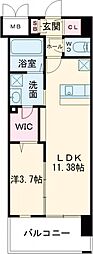 レジェンド高見 1LDKの間取図画像