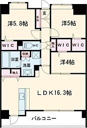 LIBTH菊陽 6階3LDKの間取り