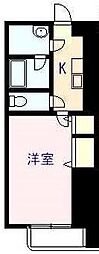 ピースタウンヴァリアント 1Kの間取図画像