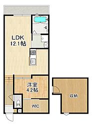 MODERNPALAZZO諫早Luce 1SLDKの間取図画像