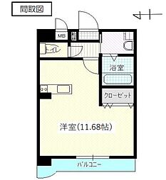 なかよしマンション塩上 ワンルームの間取図画像