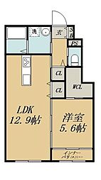 間取図画像 1LDK