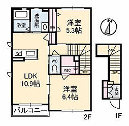 間取図画像 2LDK