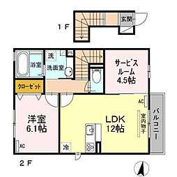 間取図画像 1LDK