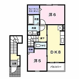 間取図画像 2DK