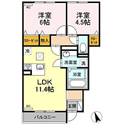 間取図画像 2LDK