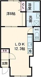 間取図画像 1LDK