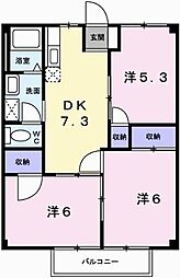 ファミール永和 3DKの間取図画像