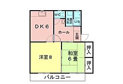 間取図画像 2DK
