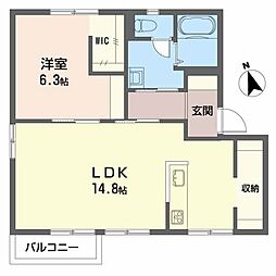 間取図画像 1LDK